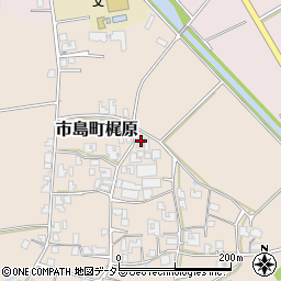 兵庫県丹波市市島町梶原861周辺の地図