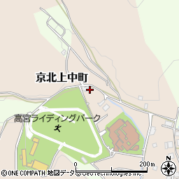京都府京都市右京区京北上中町周辺の地図