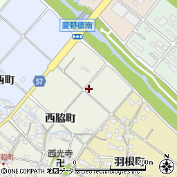 愛知県瀬戸市西脇町周辺の地図
