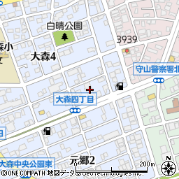 愛知県名古屋市守山区大森4丁目1711周辺の地図