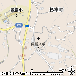 愛知県豊田市杉本町周辺の地図