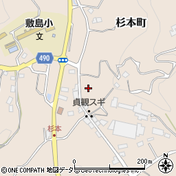 愛知県豊田市杉本町周辺の地図
