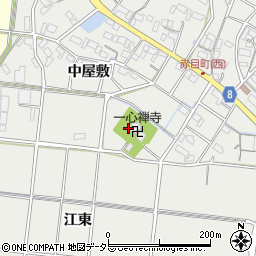 愛知県愛西市赤目町中屋敷155周辺の地図