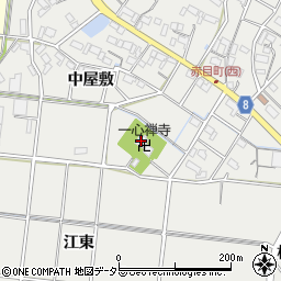 一心禅寺周辺の地図