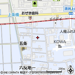 愛知県あま市西今宿六反地五32周辺の地図
