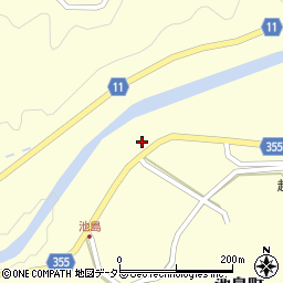 愛知県豊田市池島町島落周辺の地図