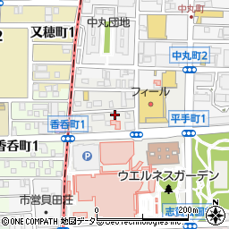 愛知県名古屋市北区平手町1丁目17周辺の地図