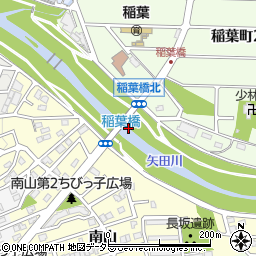 稲葉橋周辺の地図