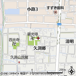 愛知県あま市新居屋久渕郷49-1周辺の地図