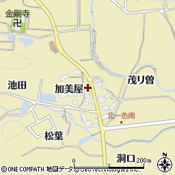 愛知県豊田市北一色町加美屋周辺の地図