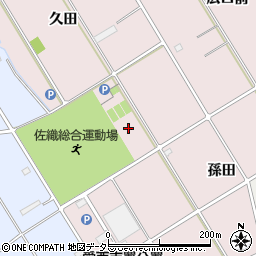 愛知県愛西市鷹場町川田周辺の地図
