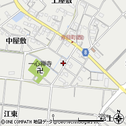 愛知県愛西市赤目町中屋敷158周辺の地図