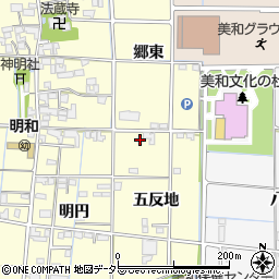 愛知県あま市中橋周辺の地図