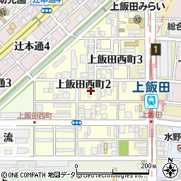 愛知県名古屋市北区上飯田西町周辺の地図