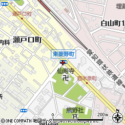 東菱野町周辺の地図
