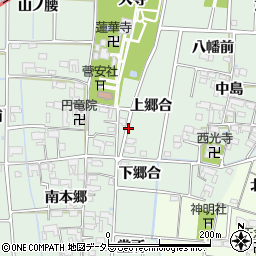 愛知県あま市蜂須賀周辺の地図