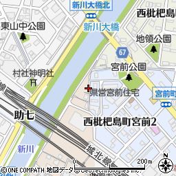 愛知県清須市西枇杷島町小場塚1163周辺の地図