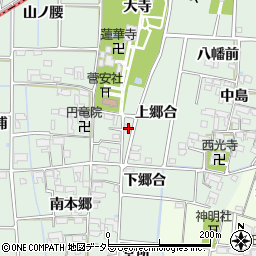愛知県あま市蜂須賀上郷合1544周辺の地図