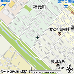 愛知県瀬戸市福元町163周辺の地図