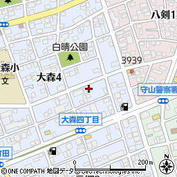 愛知県名古屋市守山区大森4丁目1805周辺の地図