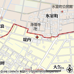 愛知県愛西市勝幡町堤内9周辺の地図