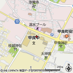 滋賀県犬上郡甲良町在士392周辺の地図