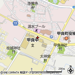 滋賀県犬上郡甲良町在士391-1周辺の地図