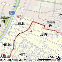 愛知県愛西市勝幡町堤内48周辺の地図