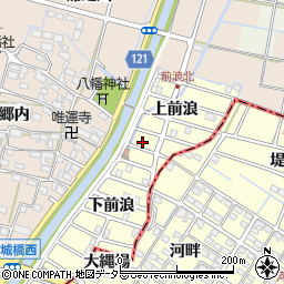 愛知県稲沢市平和町上前浪43周辺の地図