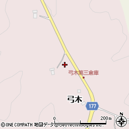 千葉県夷隅郡大多喜町弓木726周辺の地図
