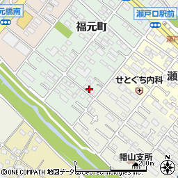 愛知県瀬戸市福元町85周辺の地図