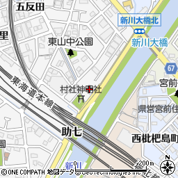清須市助七ポンプ場周辺の地図