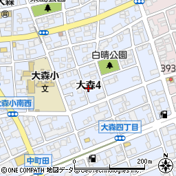 愛知県名古屋市守山区大森4丁目周辺の地図