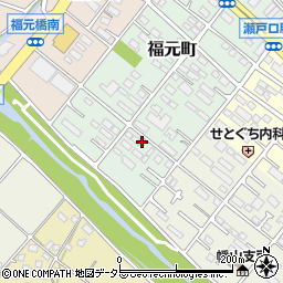 愛知県瀬戸市福元町157周辺の地図