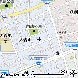 愛知県名古屋市守山区大森4丁目2116周辺の地図