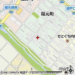 愛知県瀬戸市福元町156-2周辺の地図