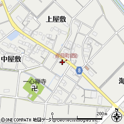 愛知県愛西市赤目町中屋敷178周辺の地図