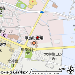 甲良町公民館周辺の地図