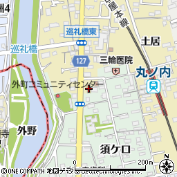 ファミリーマート清洲丸の内店周辺の地図