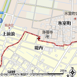 愛知県愛西市勝幡町堤内13周辺の地図
