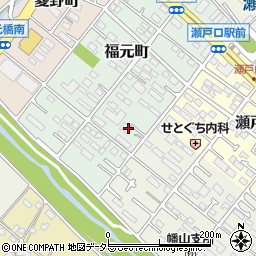 愛知県瀬戸市福元町83周辺の地図
