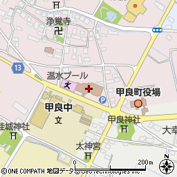 甲良町役場　保健福祉課周辺の地図