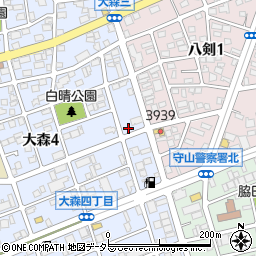 愛知県名古屋市守山区大森4丁目2025周辺の地図