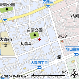 愛知県名古屋市守山区大森4丁目2108周辺の地図