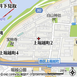 愛知県名古屋市西区上堀越町周辺の地図
