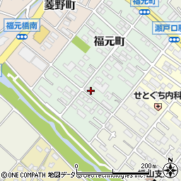愛知県瀬戸市福元町91周辺の地図