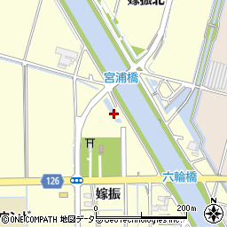 宮浦排水機場周辺の地図