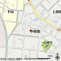 愛知県愛西市赤目町中屋敷84周辺の地図