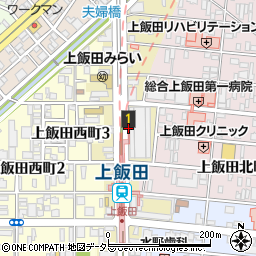 愛知県名古屋市北区上飯田通周辺の地図