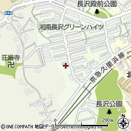 湘南長沢グリーンハイツ８－４号棟周辺の地図